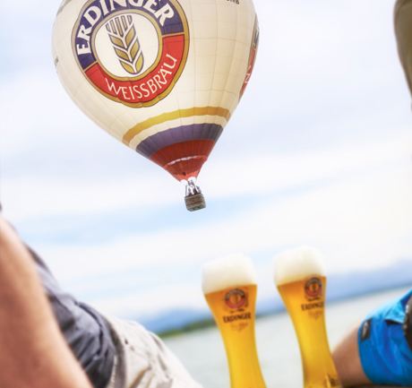 Gewinnt eine Fahrt im ERDINGER Heißluftballon
